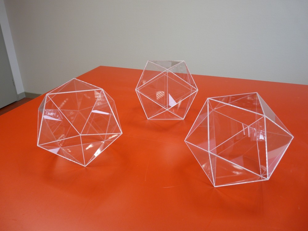 Icosaedre PMMA incolore